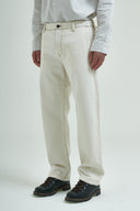 1938 SELVEDGE ECRU CINCH-BACK CHINO