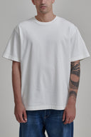WHITE BOXY TEE