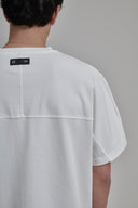 WHITE BOXY TEE