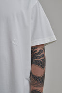 WHITE BOXY TEE