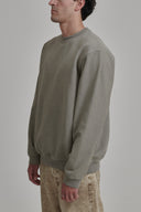 TAUPE CREW NECK SWEATER