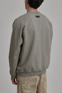 TAUPE CREW NECK SWEATER