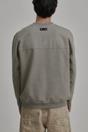 TAUPE CREW NECK SWEATER