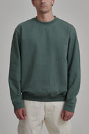MILITARY GREEN CREW NECK SWEATER
