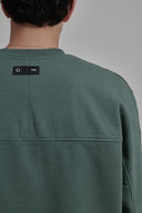 MILITARY GREEN CREW NECK SWEATER