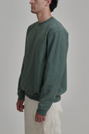 MILITARY GREEN CREW NECK SWEATER