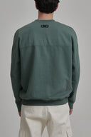 MILITARY GREEN CREW NECK SWEATER