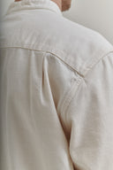 STAND UP COLLAR SHIRT ECRU