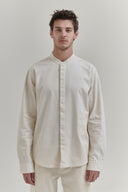 STAND UP COLLAR SHIRT ECRU
